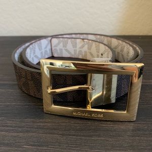 MICHAEL MICHAEL KORS Reversible Leather Belt